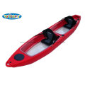 Sièges double Sit on Top Bottom Transparent Fishing Kayak